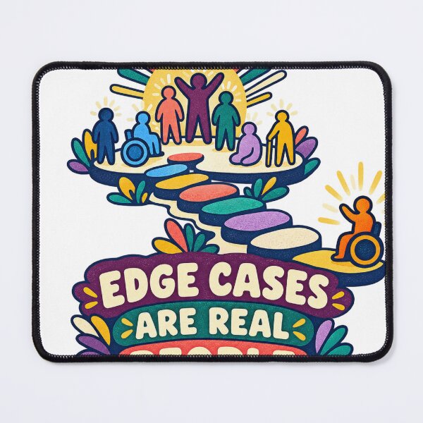 Item preview, Edge Cases Are Real People UX designed and sold by Shope Buzz.