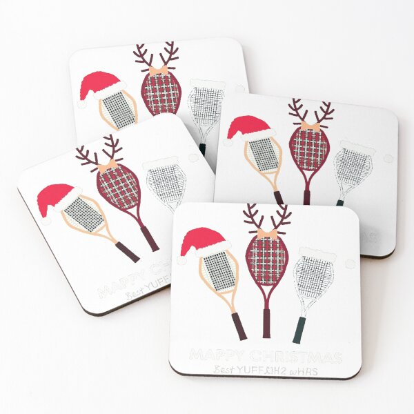 Item preview, Merry Christmas Tennis Rackets Holiday designed and sold by lht6474.