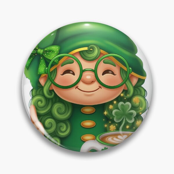Item preview, Cute Irish Latte Leprechaun designed and sold by PDKDesigns.