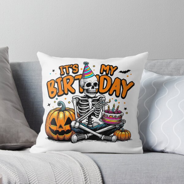 Item preview, It's My Birthday Skeleton Happy Halloween Birthday Party T-Shirt designed and sold by FLOR1991.