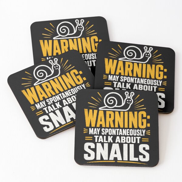 Item preview, Warning May Spontaneously Talk About Snails Funny Snail Lover Design designed and sold by MiALopezArt.