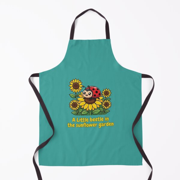 Item preview, Cute Ladybug in Sunflower Garden, Kawaii Beetle Floral Design, Adorable Nature Illustration designed and sold by morning sun.