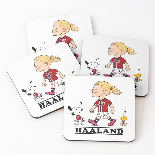 Item preview, Haaland with Snoopy and Woodstock  Soccer designed and sold by maegilldepus.