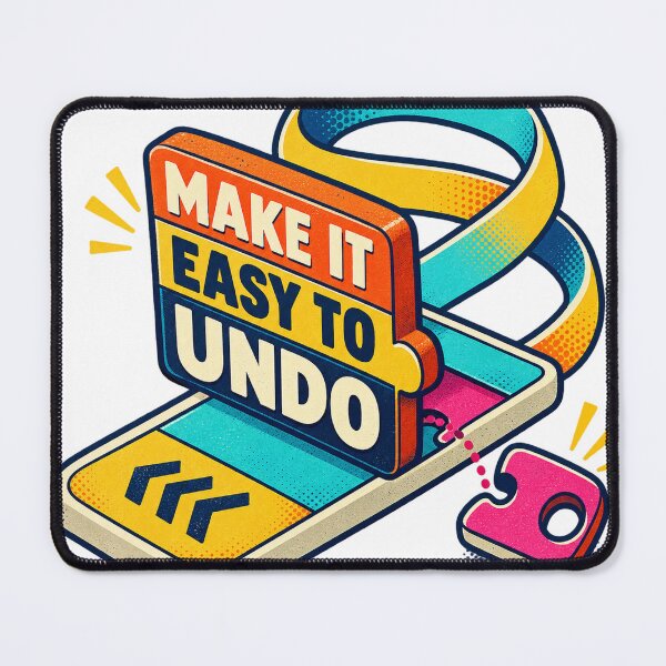 Item preview, Easy Undo Humane UX Design designed and sold by Shope Buzz.