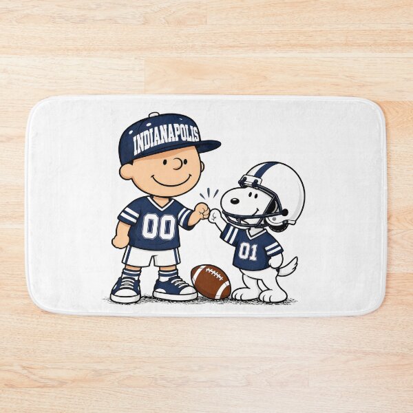 Item preview, Indianapolisooy Football Fan Charlie Brown & Snoopy designed and sold by maegilldepus.