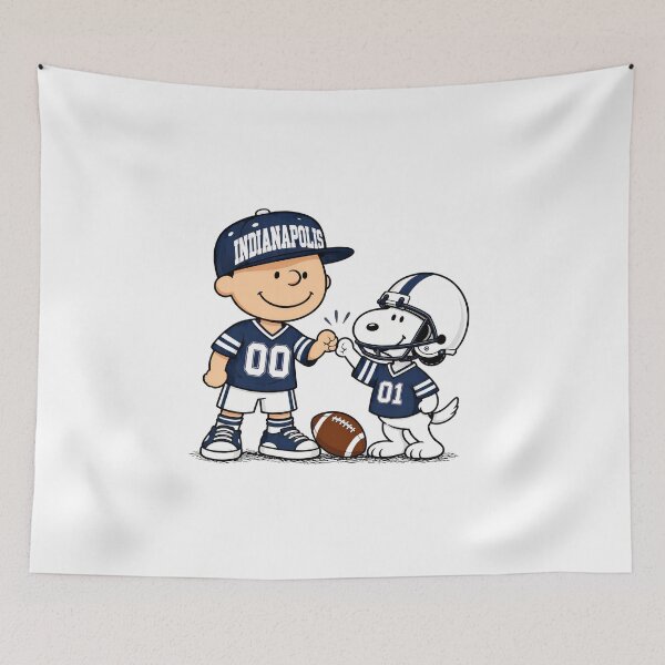 Item preview, Indianapolisooy Football Fan Charlie Brown & Snoopy designed and sold by maegilldepus.