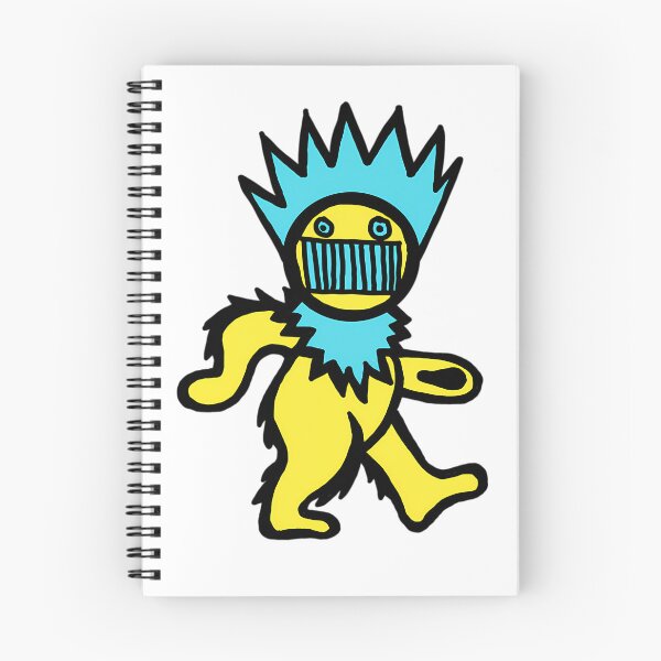 Item preview, Yellow Walking Bear Spiky Blue Head Mask designed and sold by RichardScanlen.