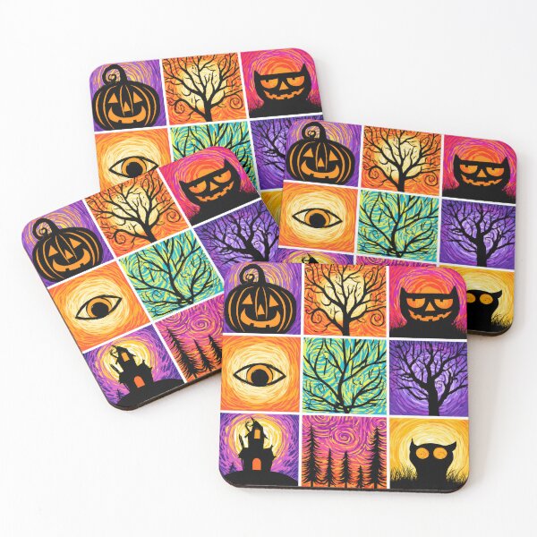 Item preview, Kids Halloween Art Colorful Spooky Drawings designed and sold by KaurisDigital.