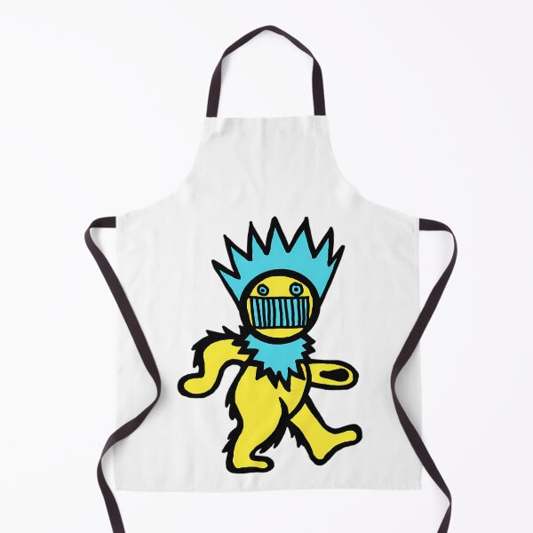 Item preview, Yellow Walking Bear Spiky Blue Head Mask designed and sold by RichardScanlen.