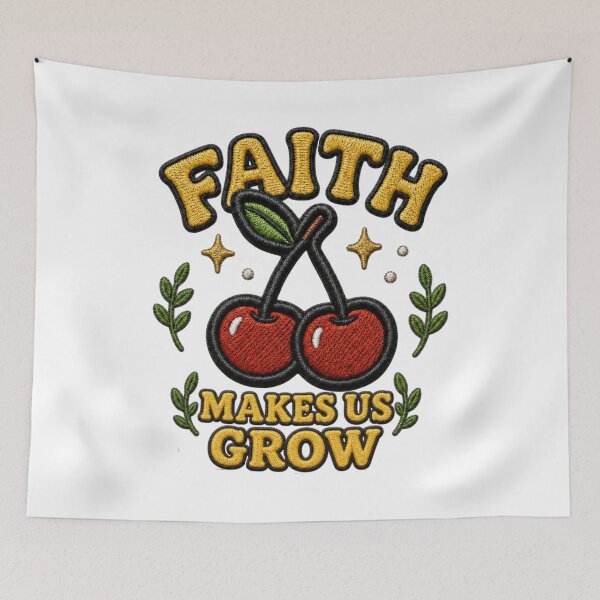 Aperçu de l'œuvre Faith Makes Us Grow créée et vendue par Rosie's Wildflower Boutique.