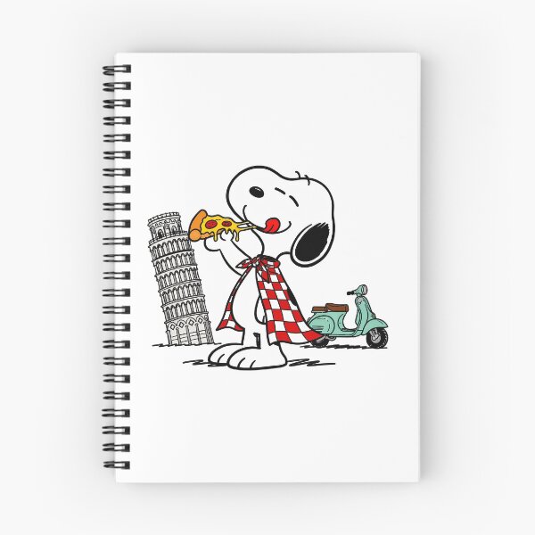 Item preview, Snoopy Eats Pizza by Leaning Tower and Scooters designed and sold by maegilldepus.