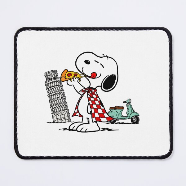 Item preview, Snoopy Eats Pizza by Leaning Tower and Scooters designed and sold by maegilldepus.