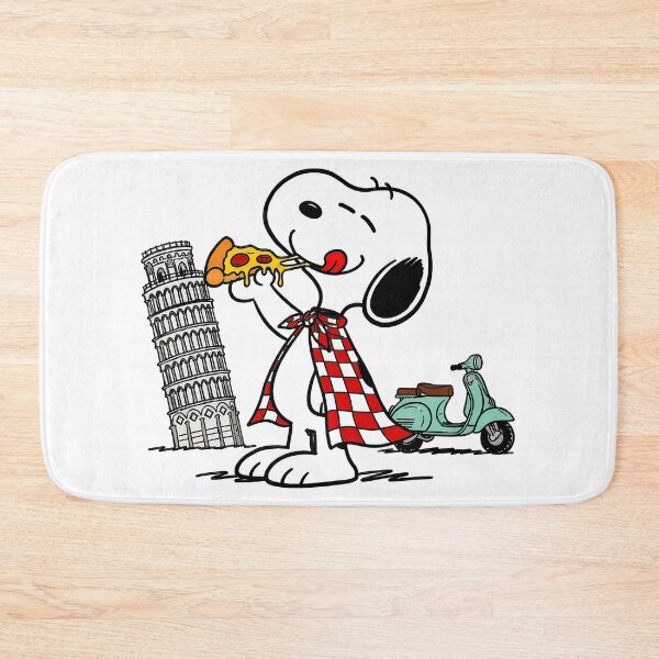 Item preview, Snoopy Eats Pizza by Leaning Tower and Scooters designed and sold by maegilldepus.