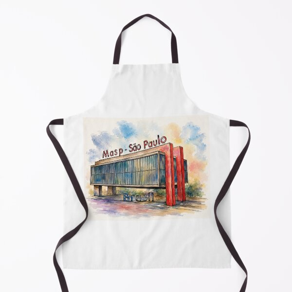 Item preview, Masp Museu de Arte de Sao Paulo – Watercolor Landmark Art designed and sold by Sampa In Focus.