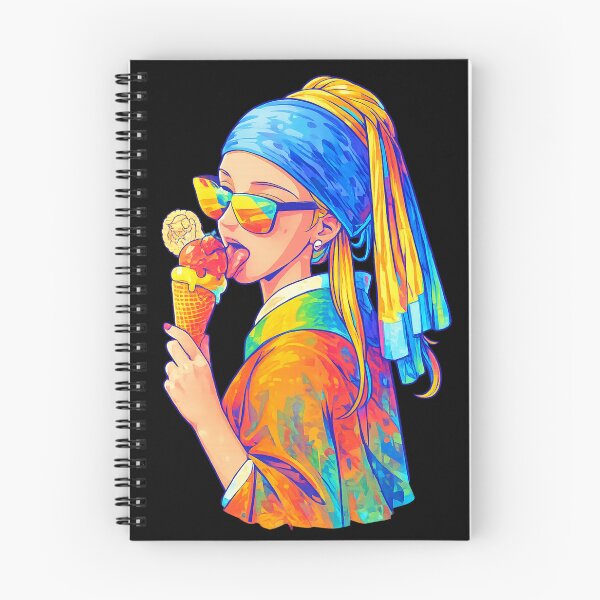 Item preview, Girl with A Pearl Earring Eating Ice Cream designed and sold by Emeearts.