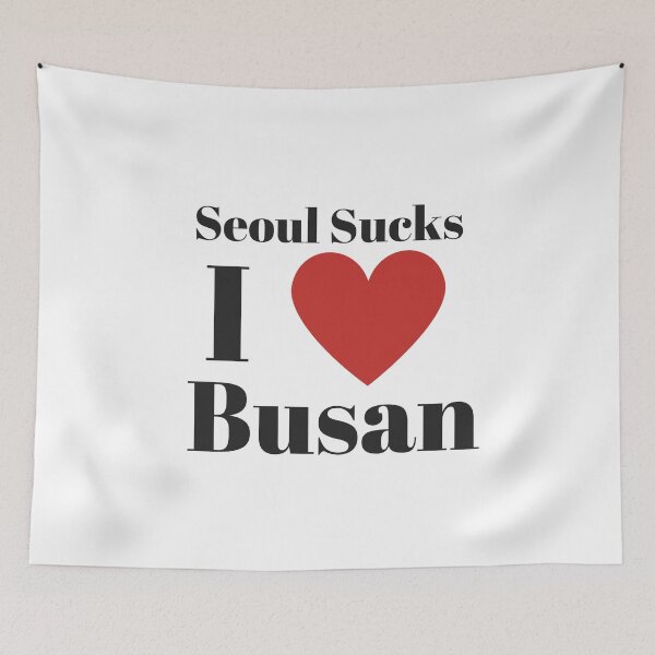 Item preview, Seoul Sucks I Love Busan designed and sold by freedom4life.