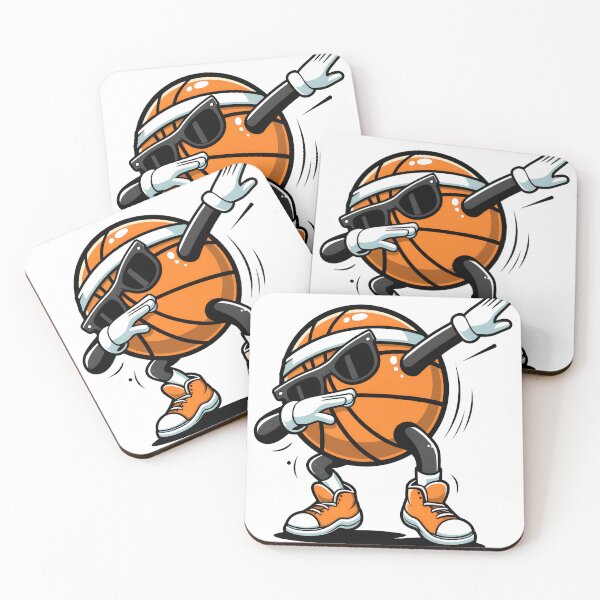 Aperçu de l'œuvre Dessin animé d'un joueur de basket-ball faisant un dab créée et vendue par LeneWUArt.