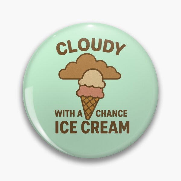 Item preview, Cloudy with a Chance of Ice Cream T-Shirt designed and sold by Pickleball 623.