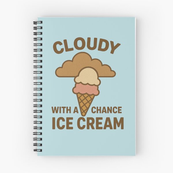 Item preview, Cloudy with a Chance of Ice Cream T-Shirt designed and sold by Pickleball 623.