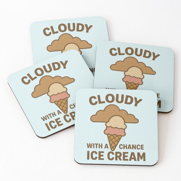 Item preview, Cloudy with a Chance of Ice Cream T-Shirt designed and sold by Pickleball 623.