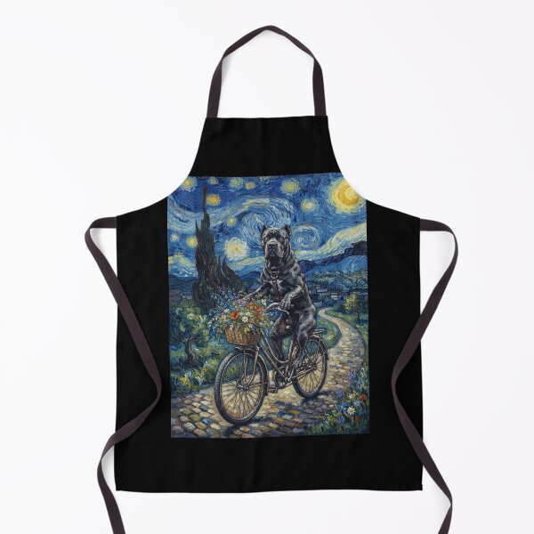 Item preview, Cane Corso Biking Bike Starry Night Van Gogh Art Dog Lover designed and sold by dian-rody-crest.