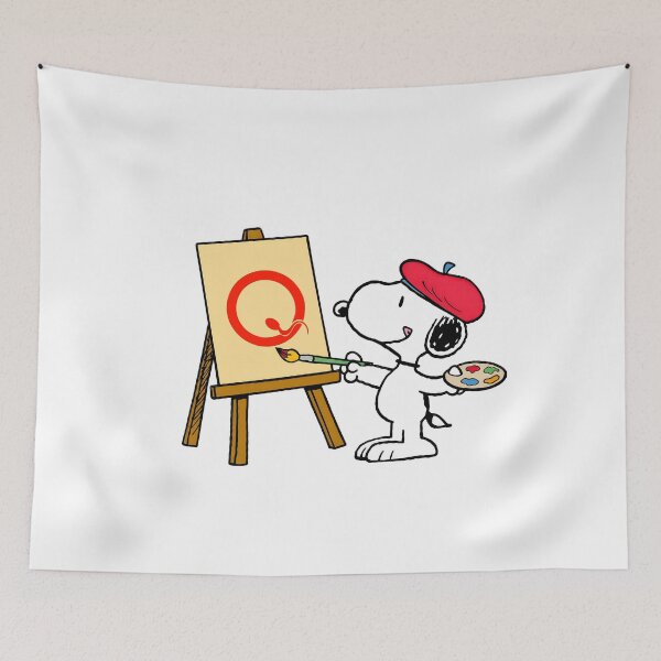 Item preview,  Snoopy With Beret Painting Logo Q designed and sold by cesrahotdemo.