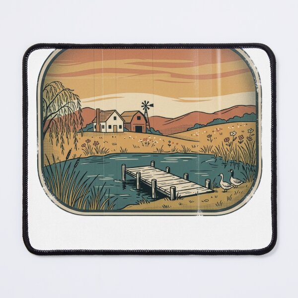 Item preview, Autumn Farmhouse Countryside Landscape Sticker designed and sold by TheWildLanding.