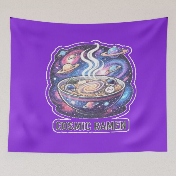 Item preview, Cosmic Ramen Space Galaxy Sticker designed and sold by FABIOLA1970.