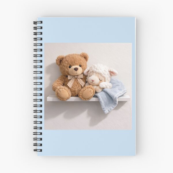 Item preview, Teddy Bear and Sleepy Lamb on a Shelf 1A designed and sold by CrumbBumStudio.