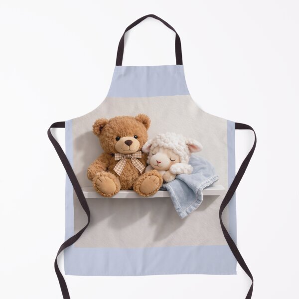 Item preview, Teddy Bear and Sleepy Lamb on a Shelf 1A designed and sold by CrumbBumStudio.