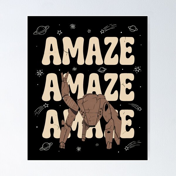 Item preview, Amaze Robot Space Retro Graphic Tee designed and sold by naPalin03.
