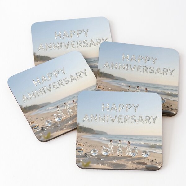 Item preview, Happy Anniversary – Tropical Beach Romance designed and sold by Nomad-Maynard.