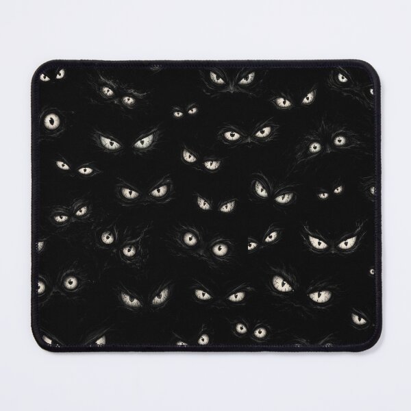 Item preview, Eyes in the Dark Creepy Black Pattern designed and sold by Kaurisdigital.