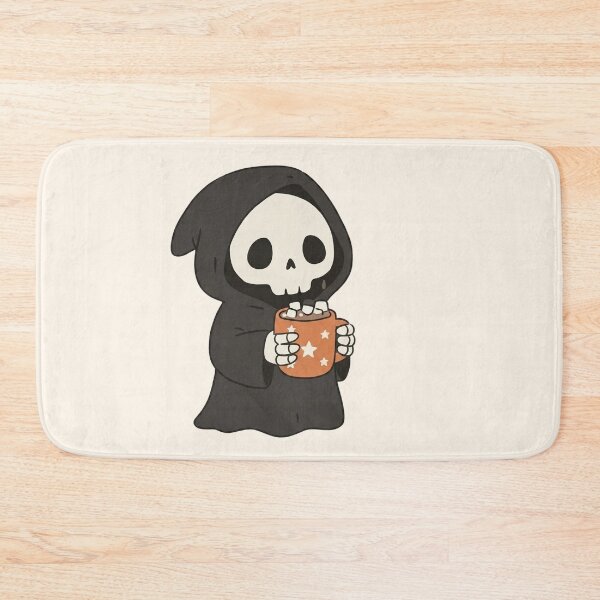 Item preview, Cute Grim Reaper Hot Chocolate Marshmallow Kawaii Spooky Winter designed and sold by wingoo22.