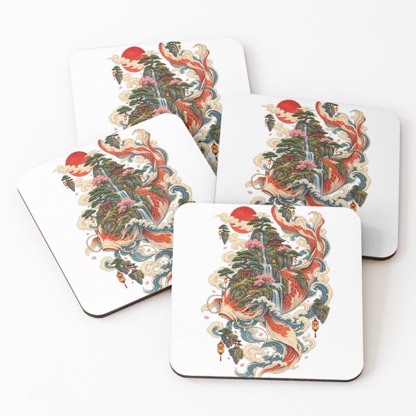 Artikelvorschau, Der Fisch mit dem Bergkopf – Japanische Ukiyo-e-Surrealismus-Kunst entworfen und verkauft von Substance_life.