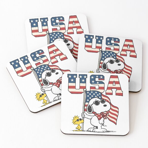 Item preview, USA Patriotic Snoopy & Woodstock  designed and sold by cesrahotdemo.
