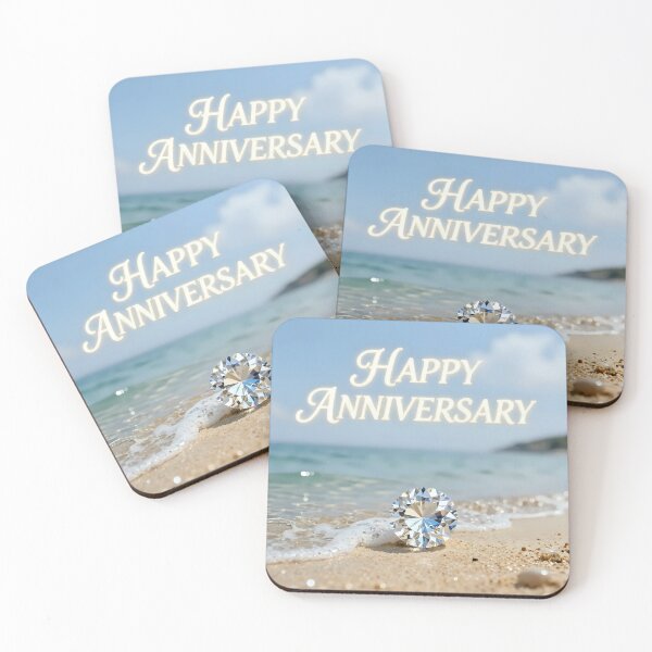 Item preview, Happy Anniversary – Tropical Beach Romance designed and sold by Nomad-Maynard.