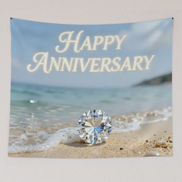 Item preview, Happy Anniversary – Tropical Beach Romance designed and sold by Nomad-Maynard.