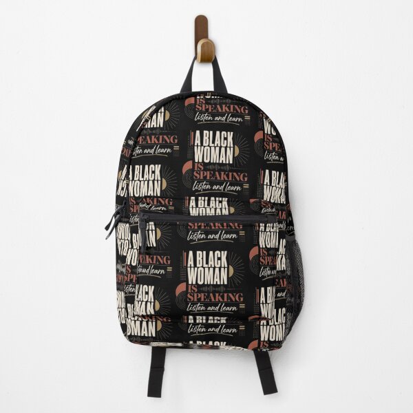 Item preview, A Black Woman Is Speaking Listen And Learn" Typography Graphic Design designed and sold by Style2Vie.