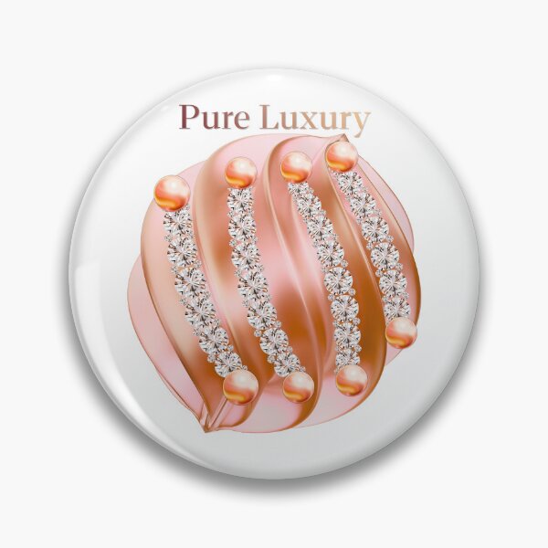 Item preview, Pure Luxury 3D Chrome Swirls Diamonds and Pearls Aesthetic designed and sold by MinimalAurashop.