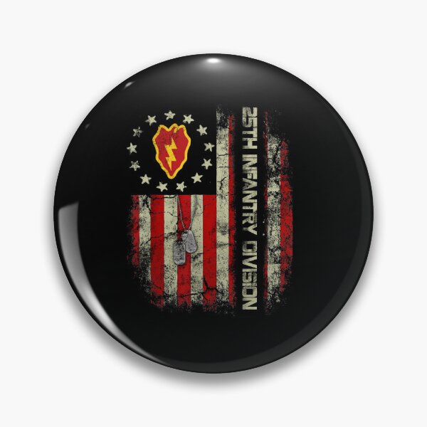 Item preview, 25th Infantry Division Vintage Flag and Dog Tags Veteran Design designed and sold by Osstaramilua.