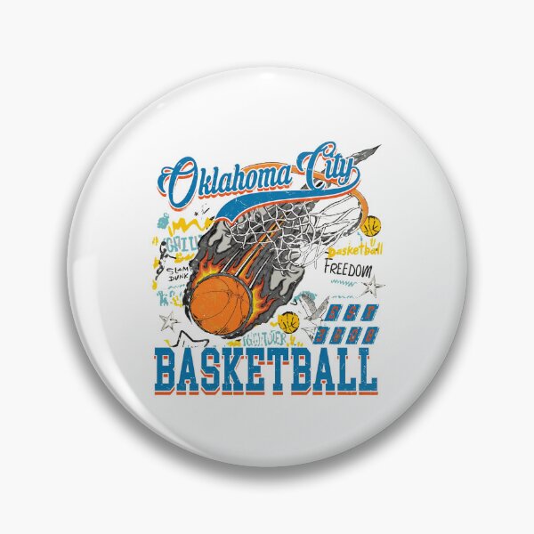 Item preview, Oklahoma City Basketball Retro Flaming Net  designed and sold by asfiyasiroi.