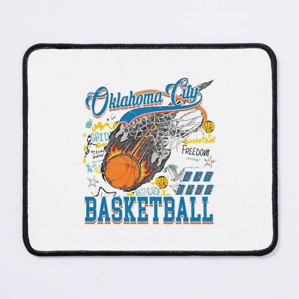 Item preview, Oklahoma City Basketball Retro Flaming Net designed and sold by asfiyasiroi.