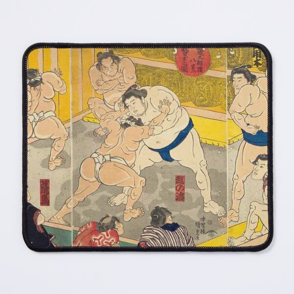 Item preview, Vintage Sumo Training Stable Japanese Ukiyo-e Woodblock Print designed and sold by vekotpu.