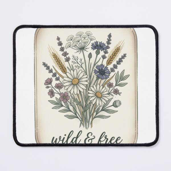 Item preview, Wild and Free Botanical Wildflower Bouquet Sticker designed and sold by TheWildLanding.