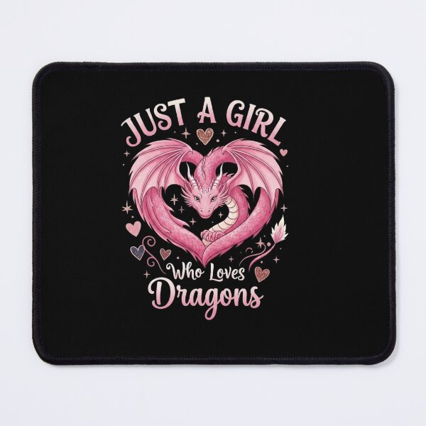Item preview, Just a Girl Who Loves Dragons Cute Pink Dragon Design designed and sold by Ostericaimusa.
