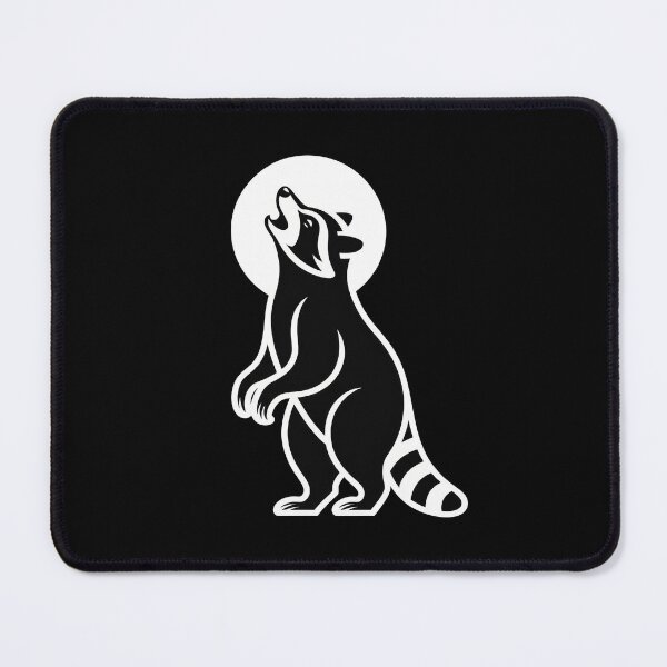 Item preview, Howling Raccoon Moonlight Wildlife Art designed and sold by Kaurisdigital.