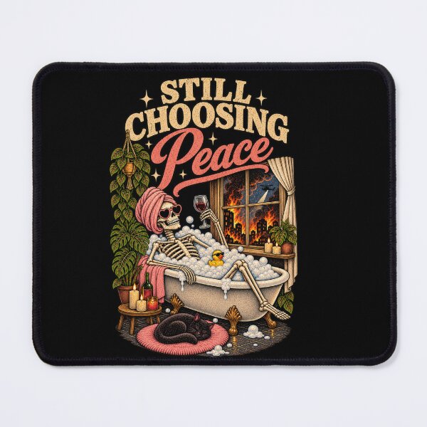 Item preview, Still Choosing Peace Vintage Skeleton Bath designed and sold by wearlytee.