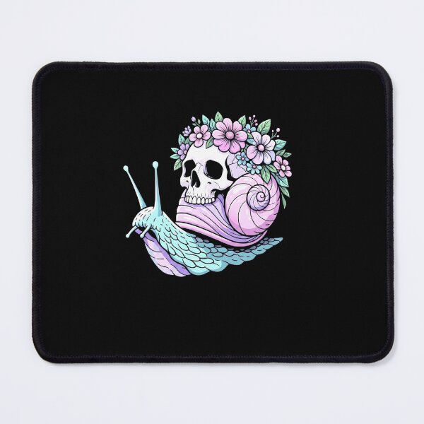 Item preview, Gothic Floral Skull Snail Creepy Cute Fantasy Aesthetic Design designed and sold by MiALopezArt.