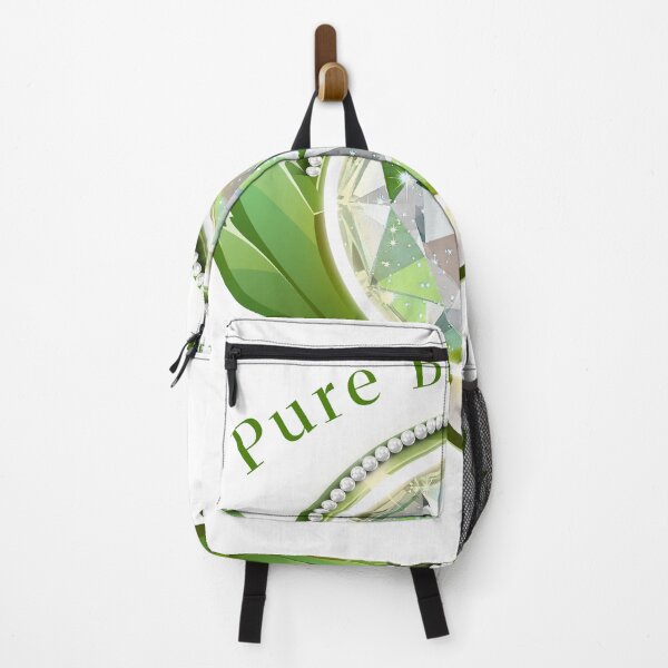 Item preview, Pure Brilliance Green Crystal Gemstone & Pearls Aesthetic Badge designed and sold by MinimalAurashop.